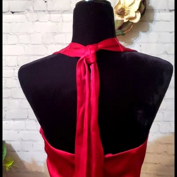 Halston Eve Halter Cutout Dress 14 NWT - Picture 7 of 11